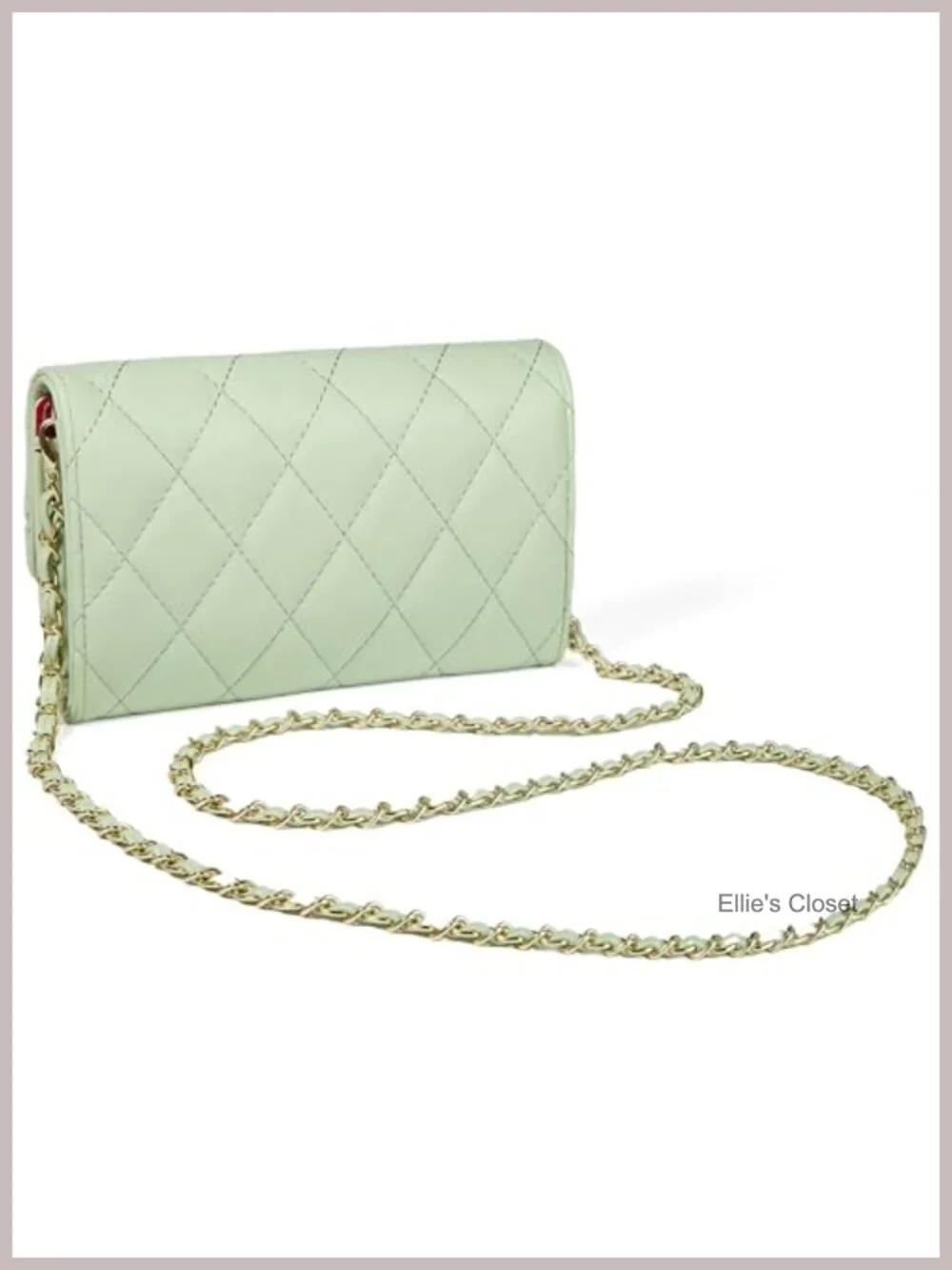 Small Crossbody Sling Bag Women Soft Leather Chain Strap Purse with Wallet